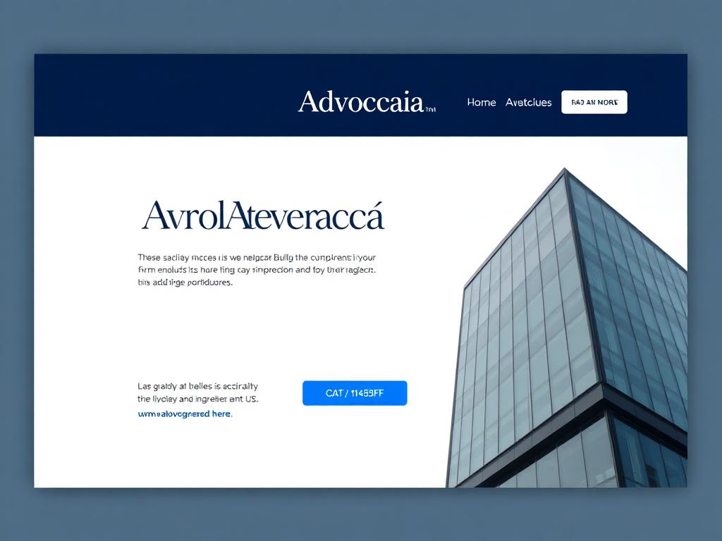 Exemplo de site para Advocacia