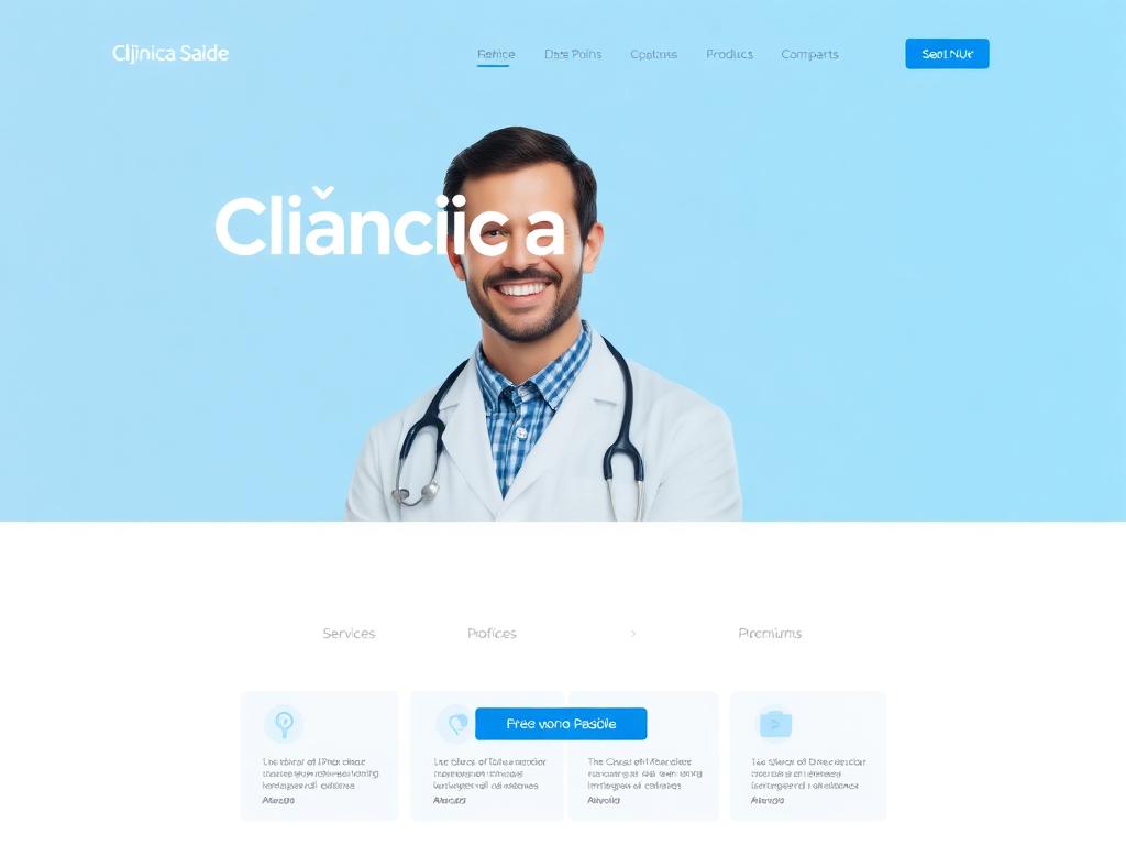 Exemplo de site para Clínica